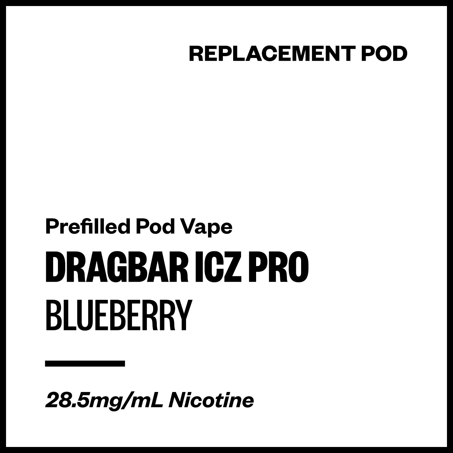 dragbar-icz-pro-pod-blueberry.jpg Dragbar ICZ Pro - Blueberry (Replacement Pod) - Image 1