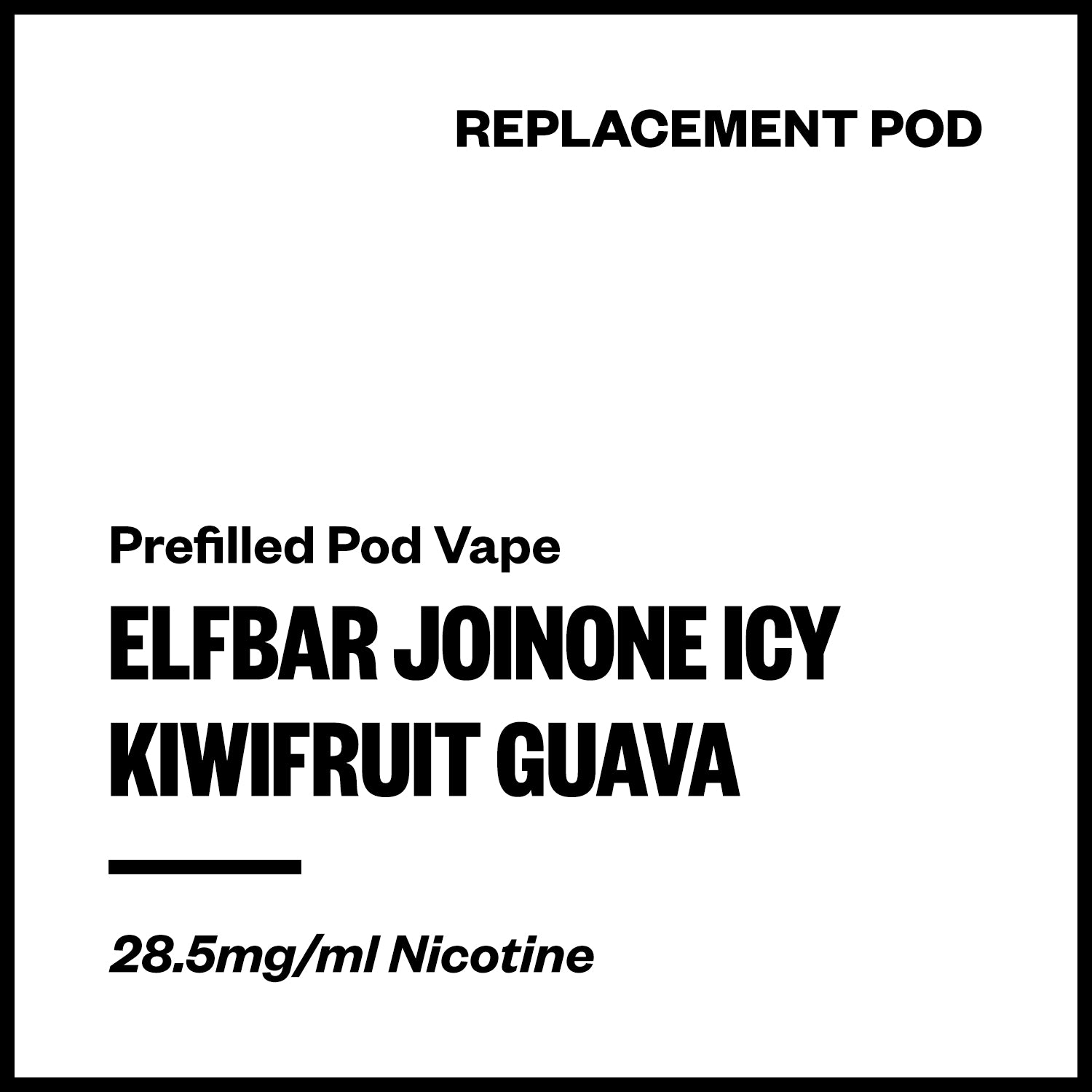 elfbar-joinoneicy-pod-kiwifruit-guava.jpg Elfbar JoinOne Icy - Kiwifruit Guava (Replacement Pod) - Image 1