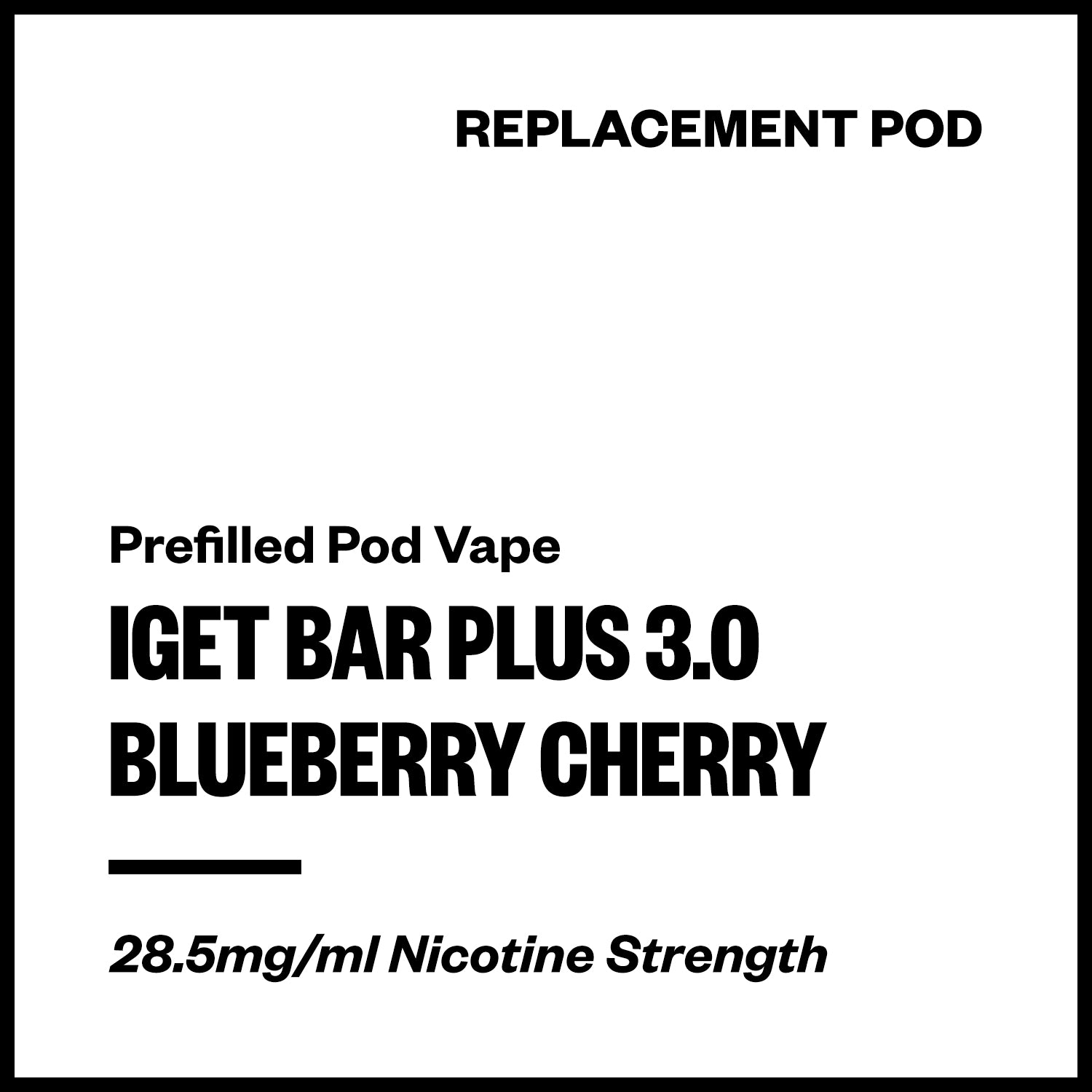 iget-bar-plus-3-pod-blueberry-cherry.jpg IGET Bar Plus 3.0 - Blueberry Cherry (Replacement Pod) - Image 1