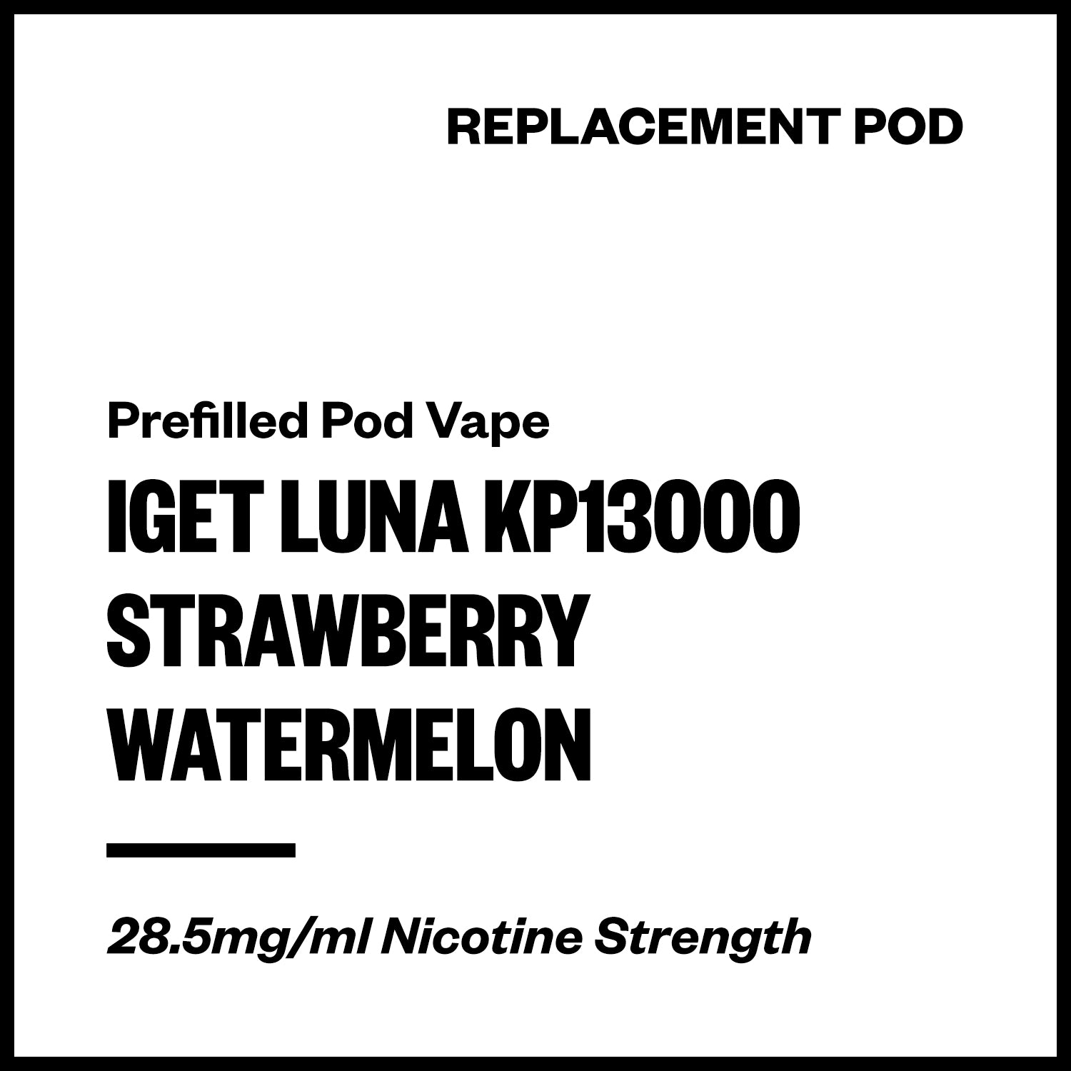 iget-luna-kp13000-pod-strawberry-watermelon.jpg IGET Luna KP13000 - Strawberry Watermelon (Replacement Pod) - Image 1
