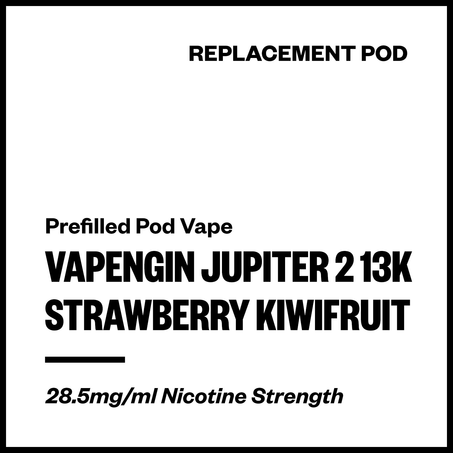 vapengin-jupiter-2-13k-pod-strawberry-kiwifruit.jpg Vapengin Jupiter 2 - Strawberry Kiwifruit (13,000 Puffs Replacement Pod) - Image 1