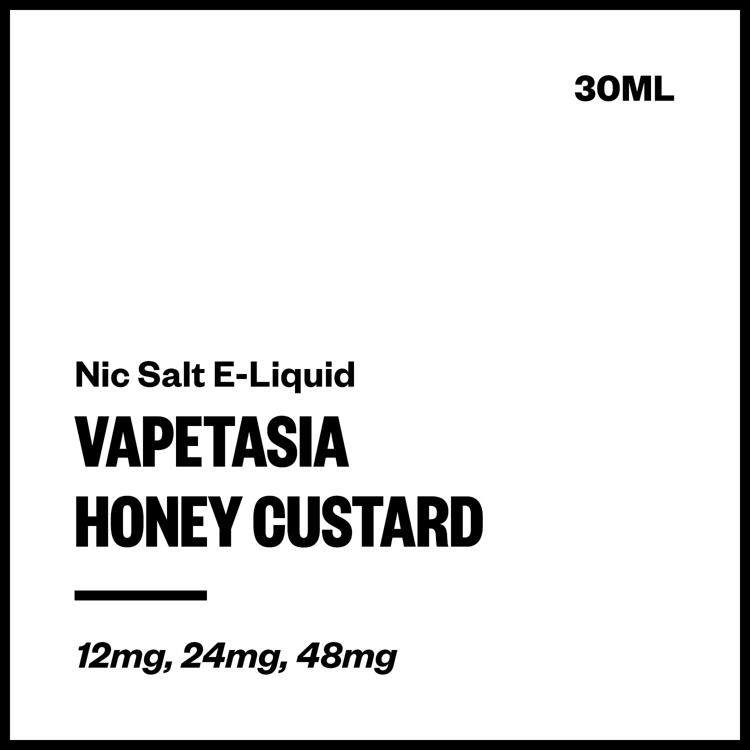 vapetasia-salts-honey-custard.jpg Vapetasia - Honey Custard (Nic Salt E-Liquid 30ml) - Image 1